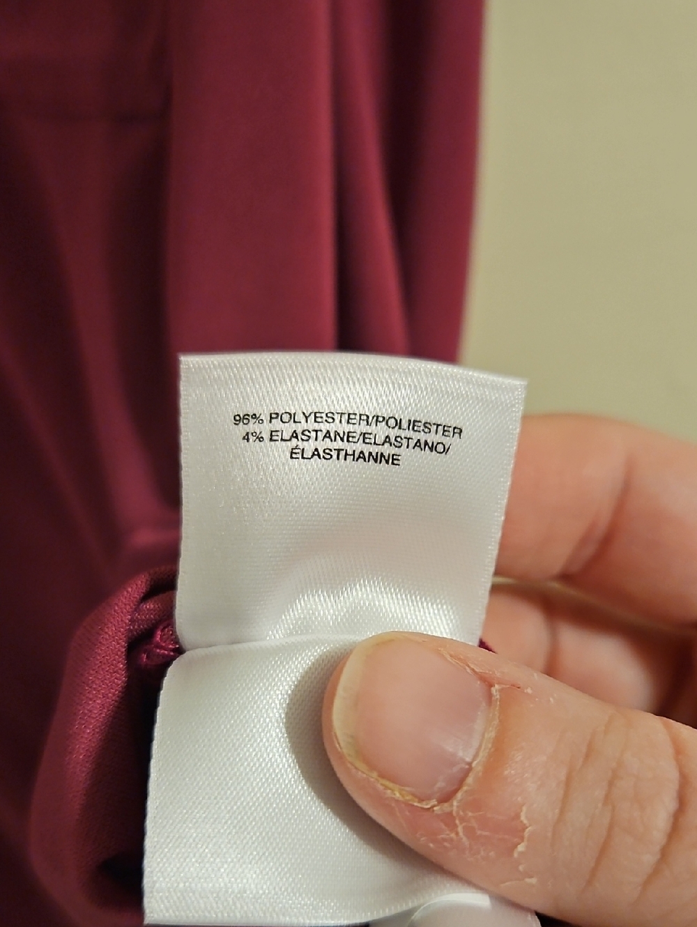Anne Klein Magenta V Neck Dolman Sleeve Blouse. NWT - Picture 6 of 7